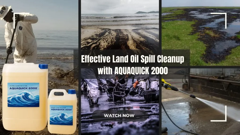 تنظيف فعال لتسربات النفط البرية باستخدام AQUAQUICK 2000